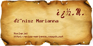 Énisz Marianna névjegykártya